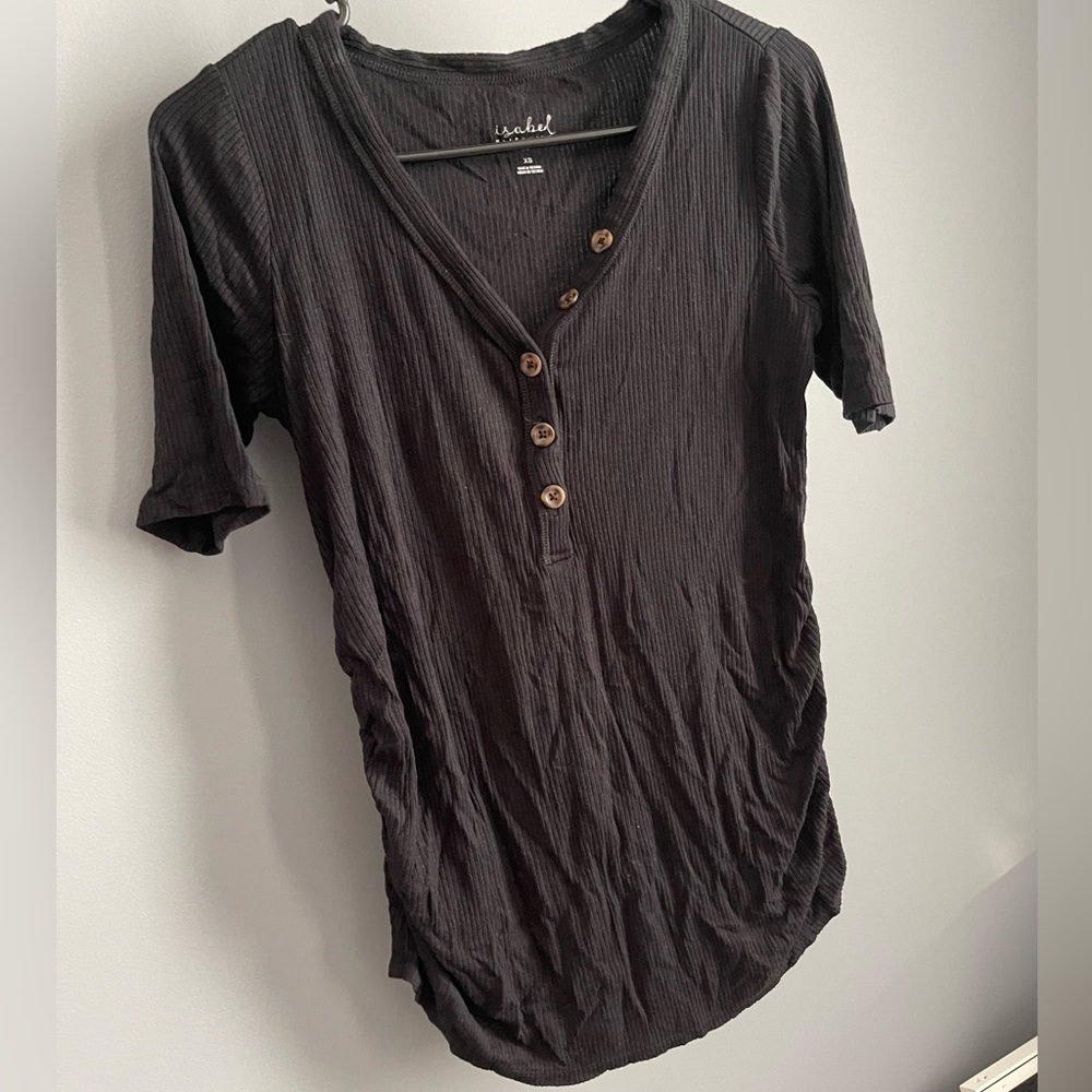 Black Maternity Top  **bundle discount on all maternity items**